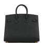 Birkin Sellier 25 Black Epsom Gold Hardware