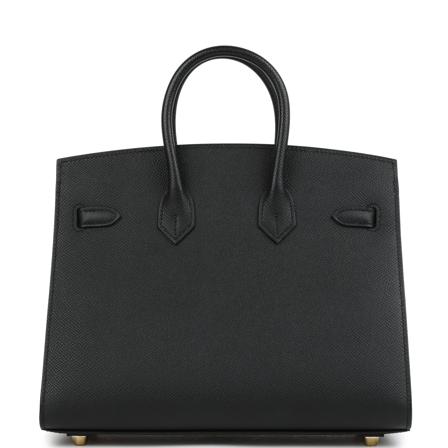 Birkin Sellier 25 Black Epsom Gold Hardware