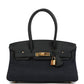 Shoulder Birkin Light 29 Black Swift and Bleu Indigo Denim Gold Hardware