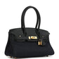 Shoulder Birkin Light 29 Black Swift and Bleu Indigo Denim Gold Hardware