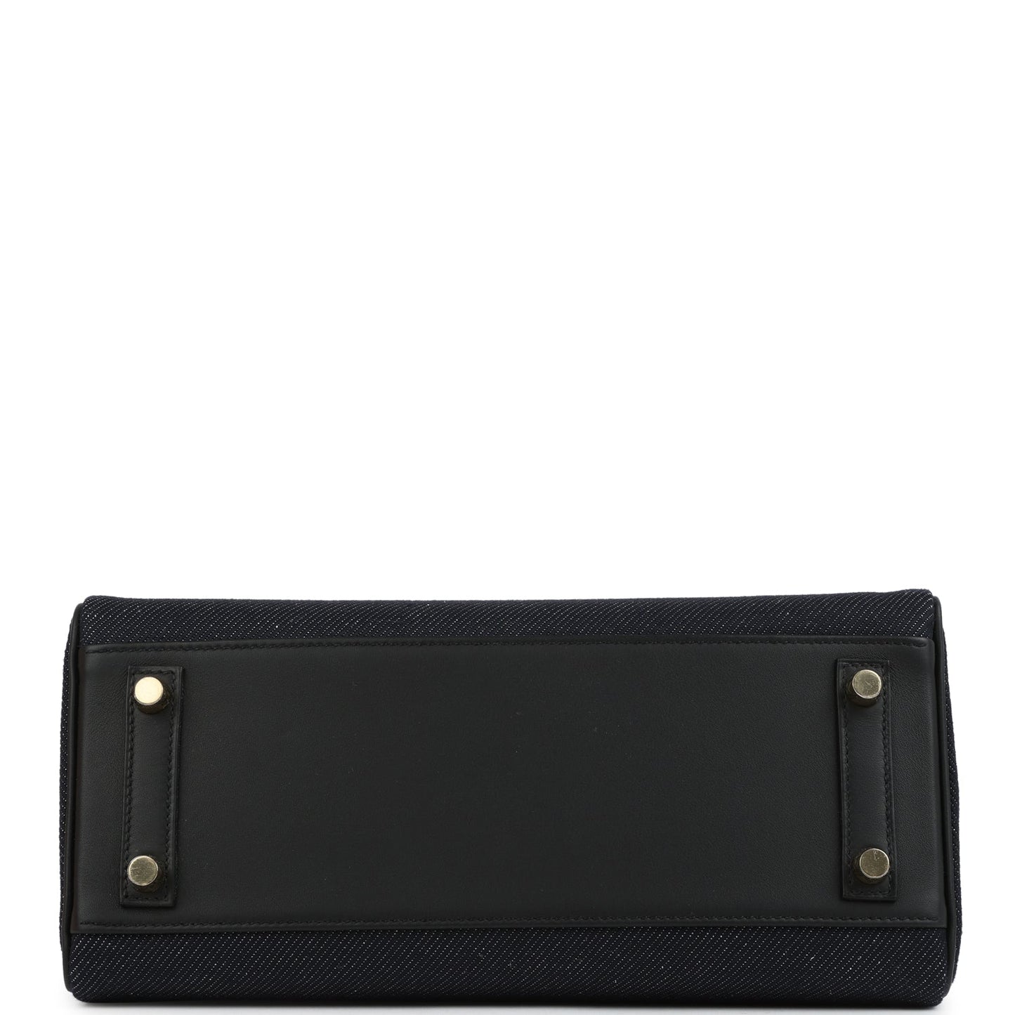 Shoulder Birkin Light 29 Black Swift and Bleu Indigo Denim Gold Hardware