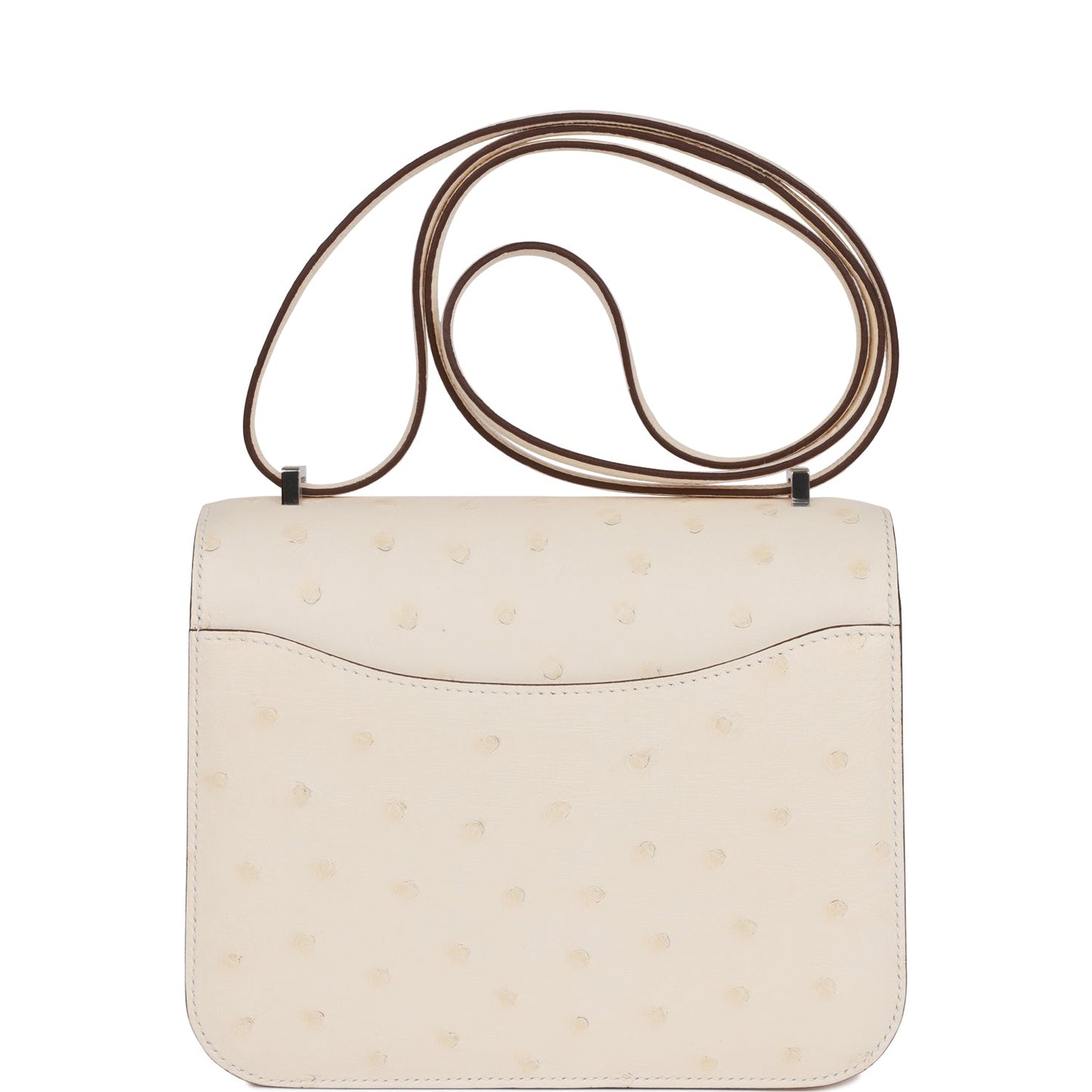 Constance 18 Nata Ostrich Palladium Hardware