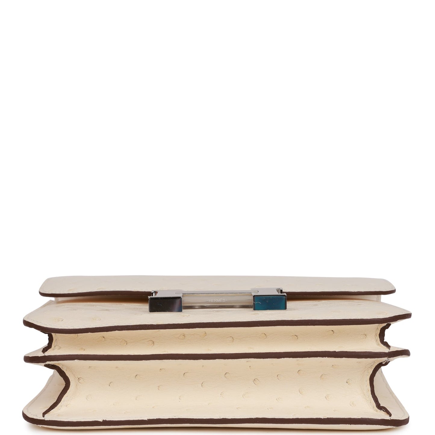 Constance 18 Nata Ostrich Palladium Hardware