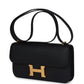 Constance Elan Black Epsom Gold Hardware