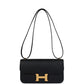 Constance Elan Black Epsom Gold Hardware