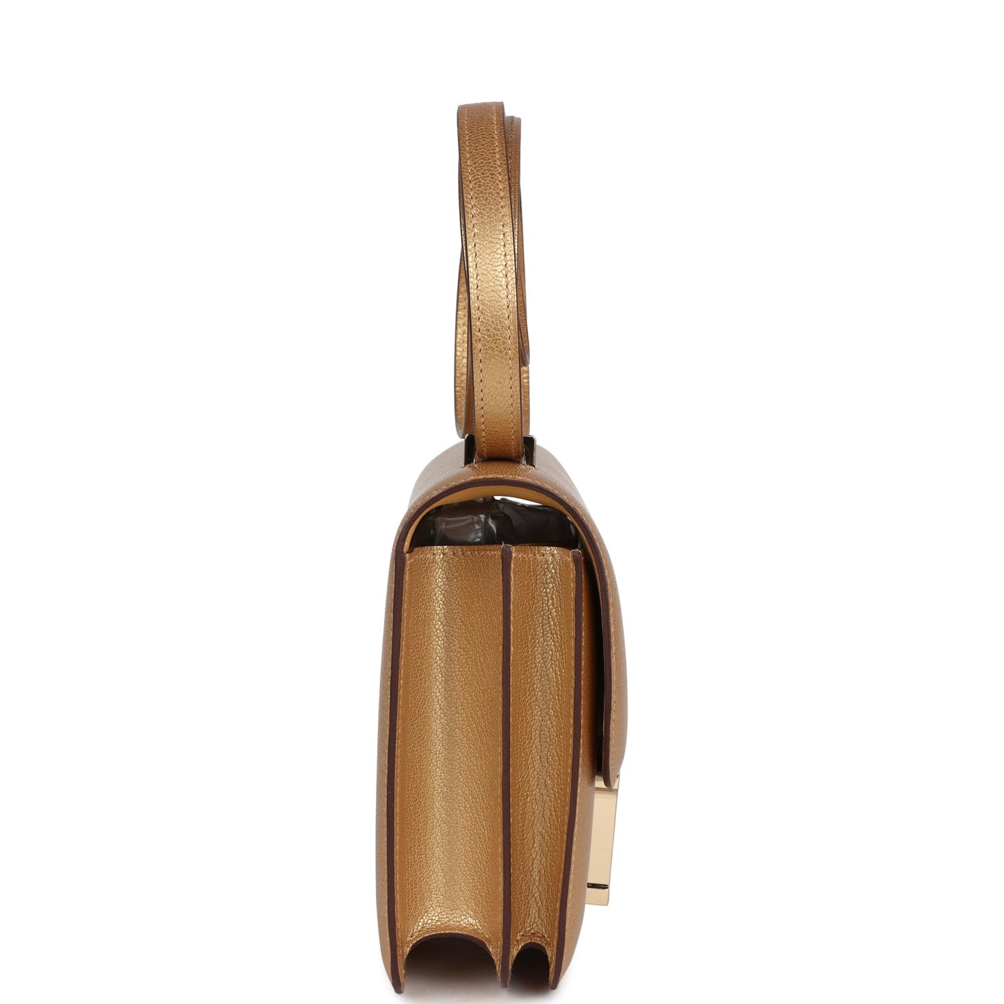 Constance 18 Dore Chevre Chamkilight Permabrass Hardware