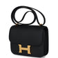 Constance 1-18 Black Epsom Gold Hardware