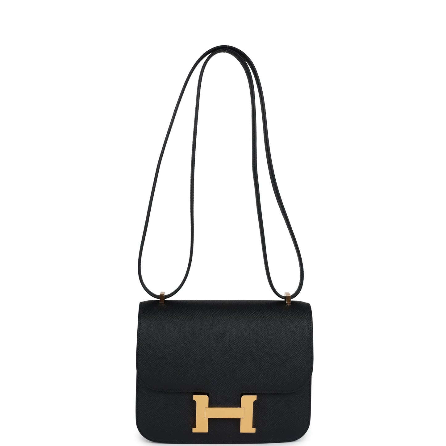 Constance 1-18 Black Epsom Gold Hardware