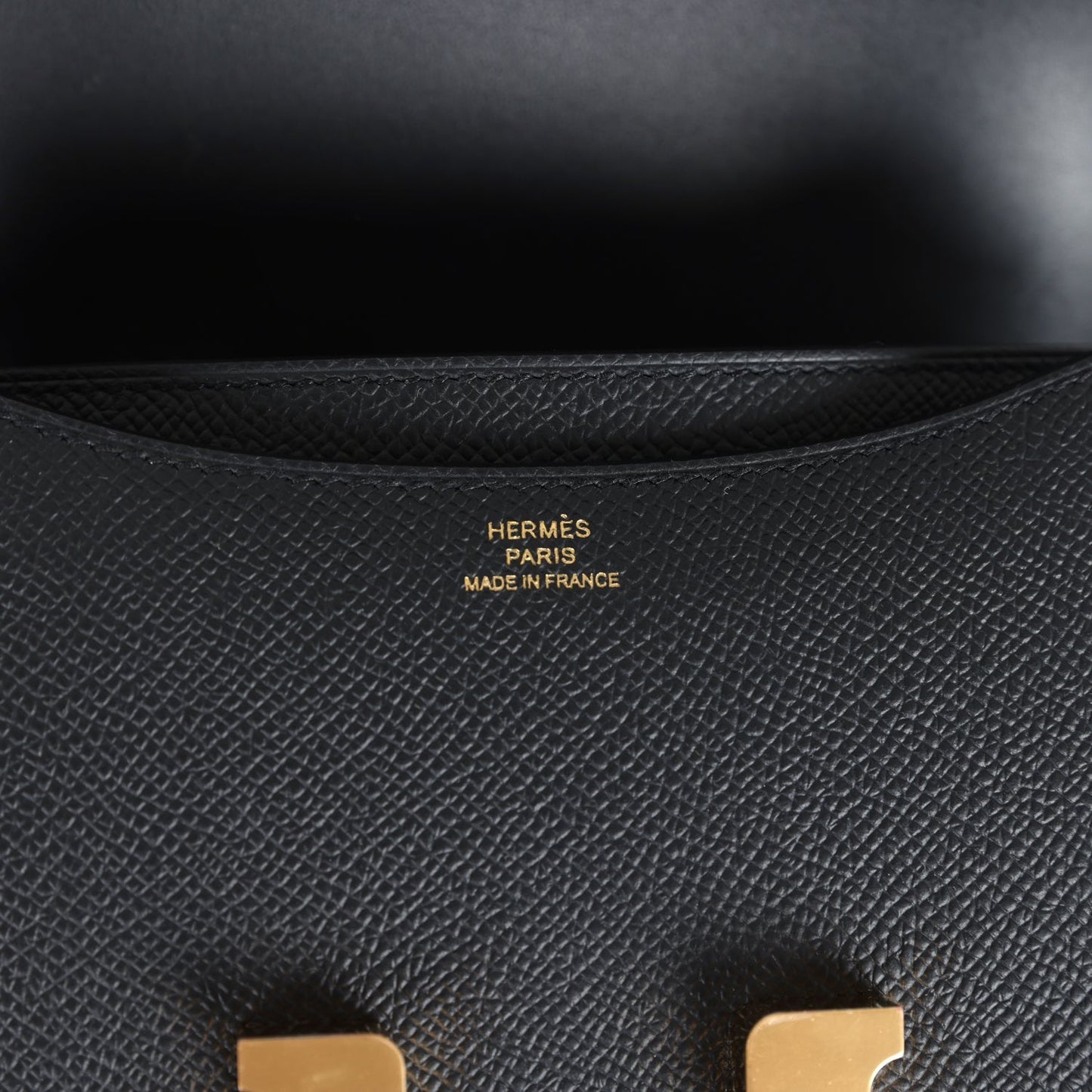 Constance 1-18 Black Epsom Gold Hardware