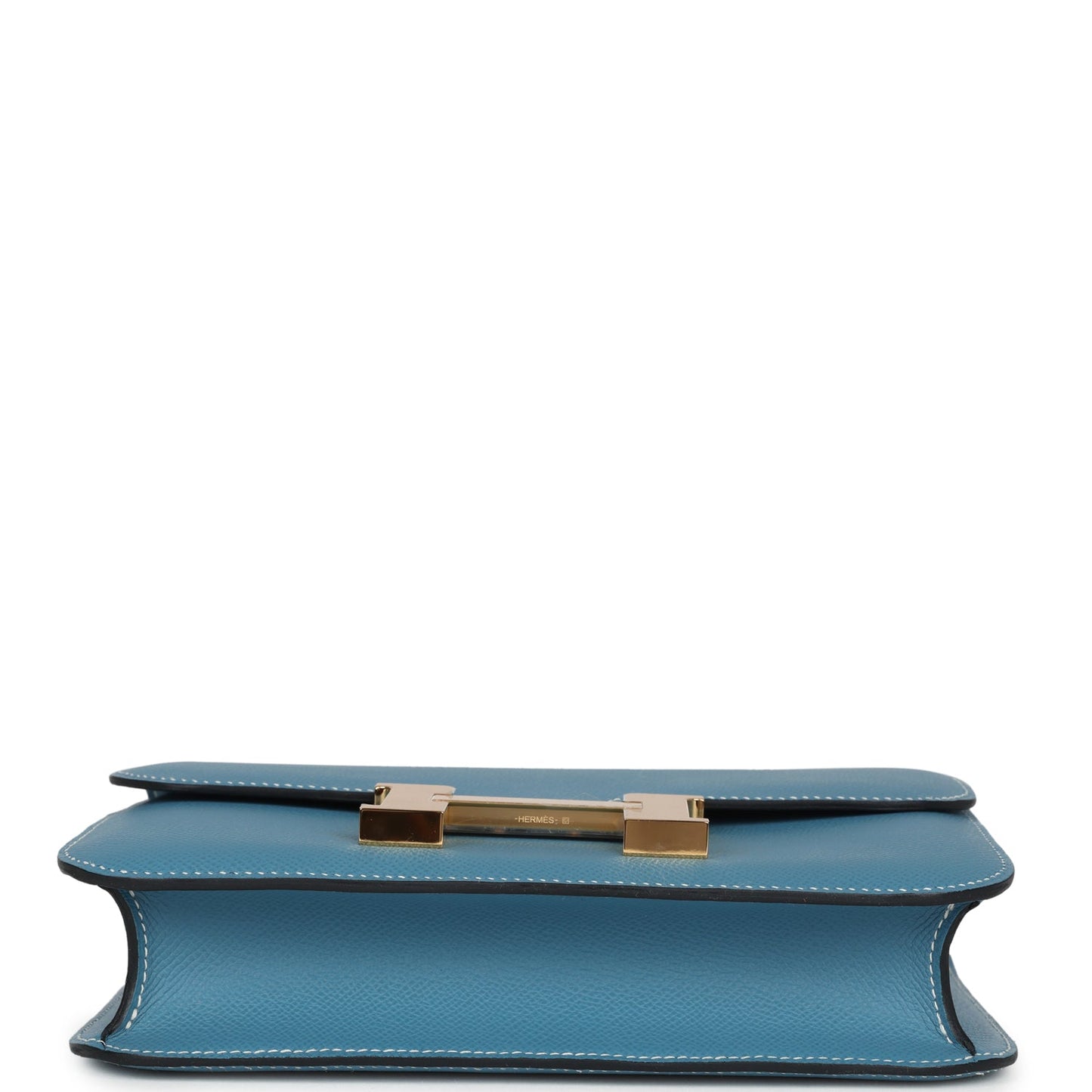 Constance 1-24 Blue Jean Epsom Gold Hardware