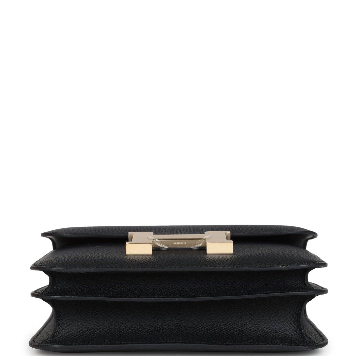 Constance 18 Black Epsom Brushed Gold Hardware