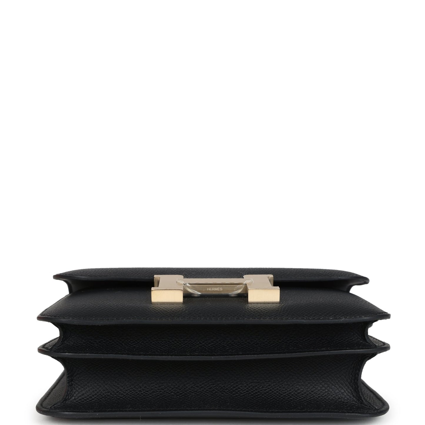 Constance 18 Black Epsom Brushed Gold Hardware