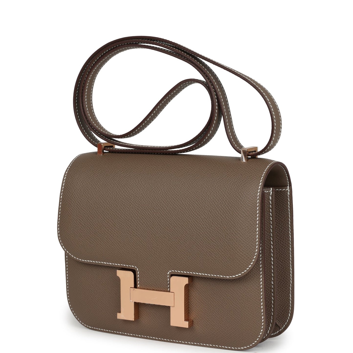 Constance 18 Etoupe Epsom Rose Gold Hardware