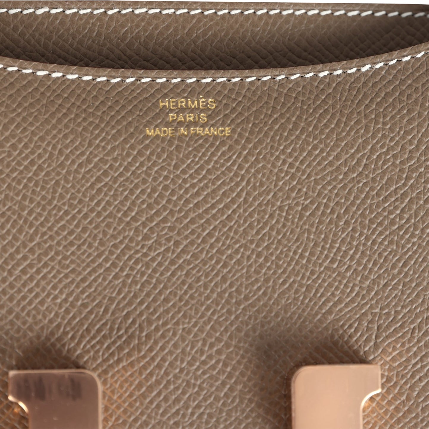 Constance 18 Etoupe Epsom Rose Gold Hardware