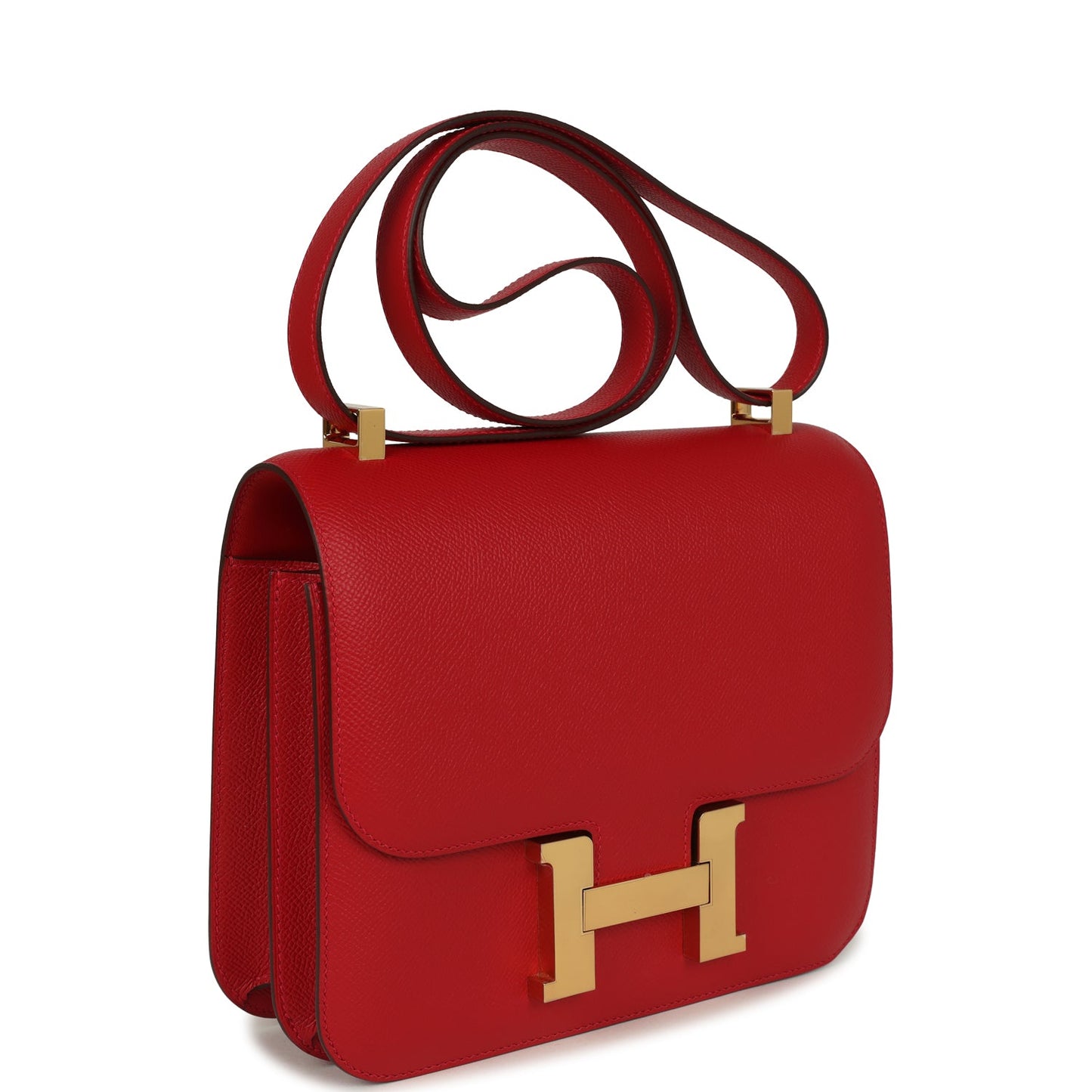 Constance 24 Rouge Casaque Epsom Gold Hardware