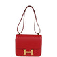 Constance 24 Rouge Casaque Epsom Gold Hardware
