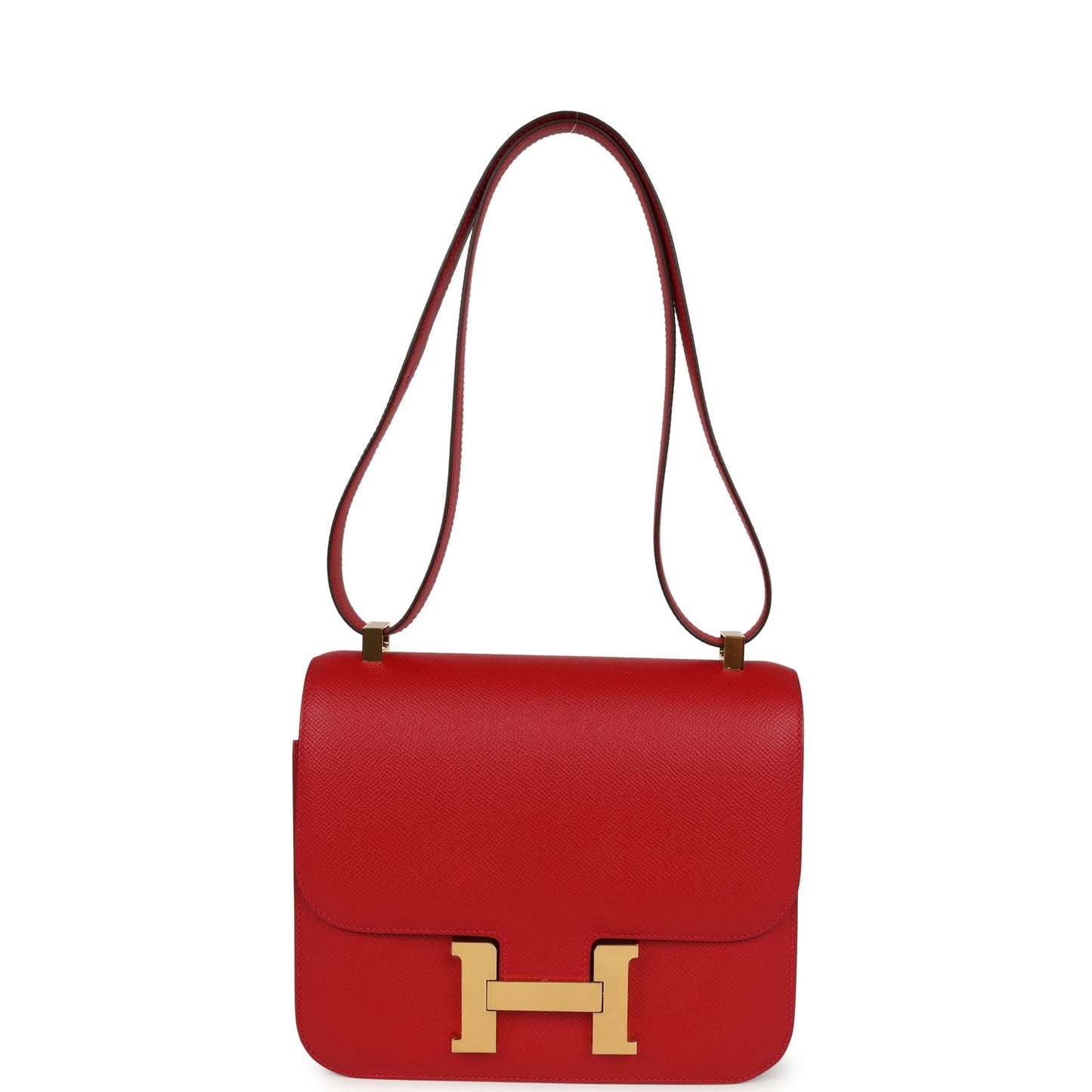 Constance 24 Rouge Casaque Epsom Gold Hardware