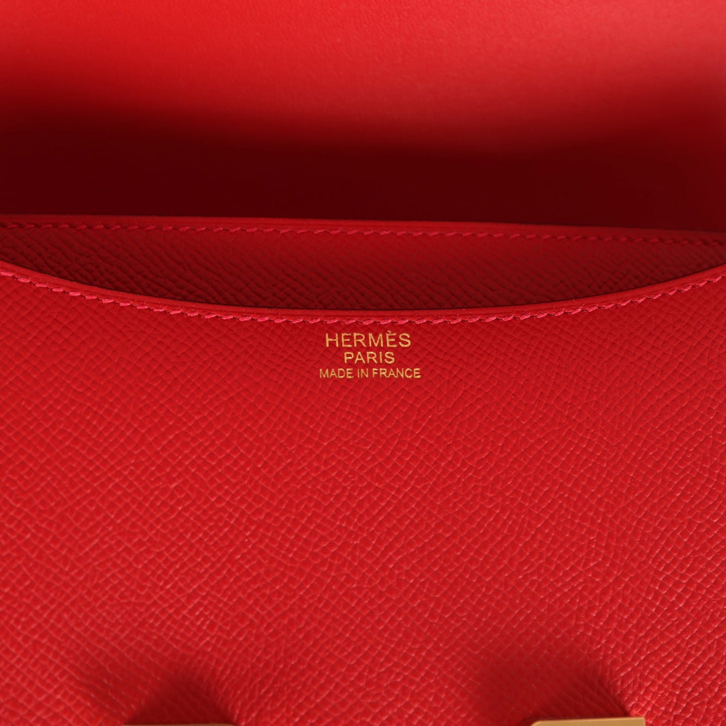 Constance 24 Rouge Casaque Epsom Gold Hardware