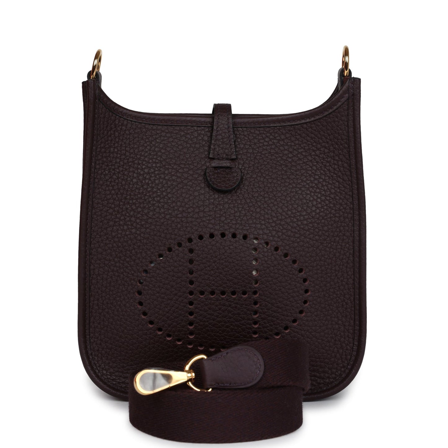 Evelyne TPM Rouge Sellier Clemence Gold Hardware