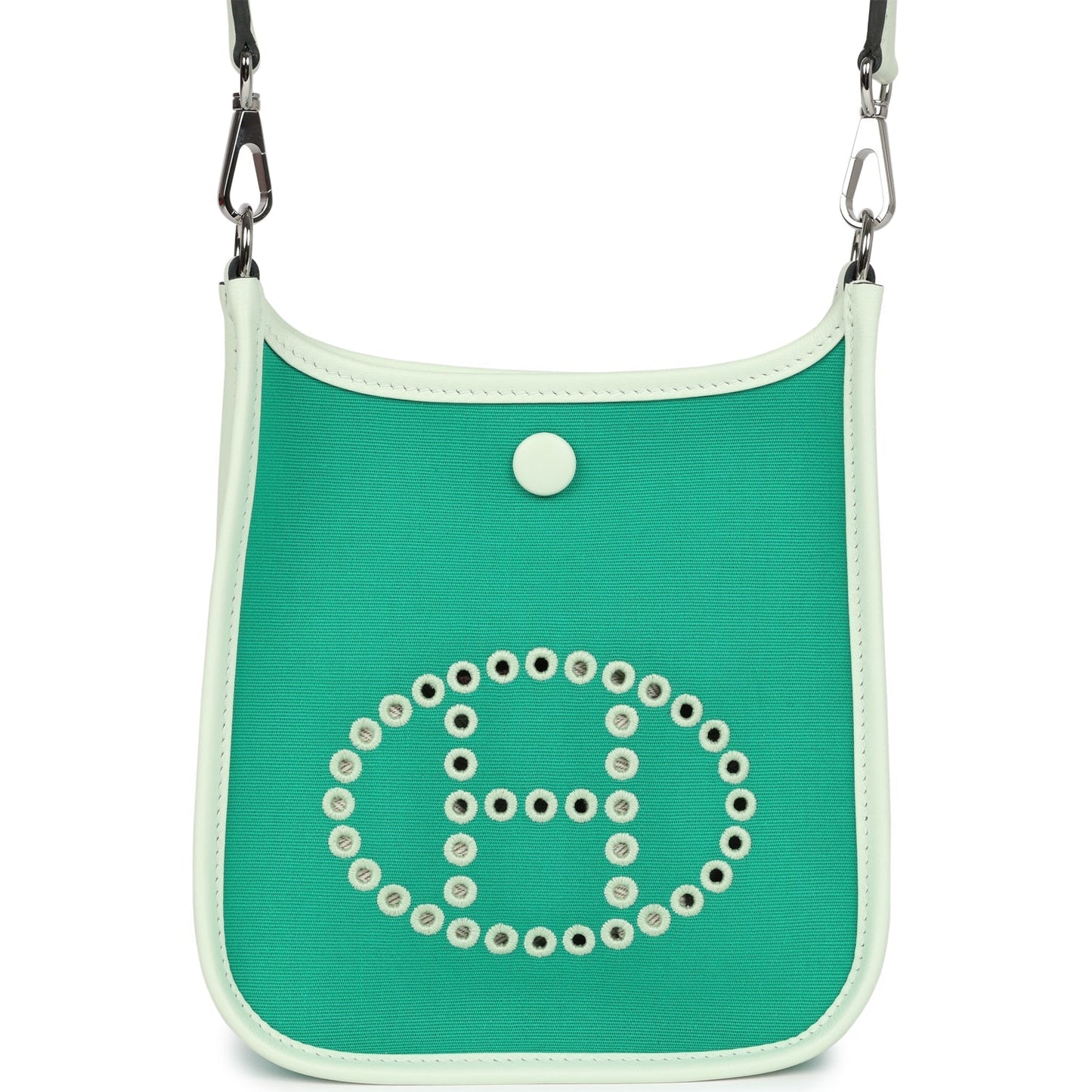 Neo Evelyne TPM Menthe Officier Canvas and Vert Fizz Swift Palladium Hardware