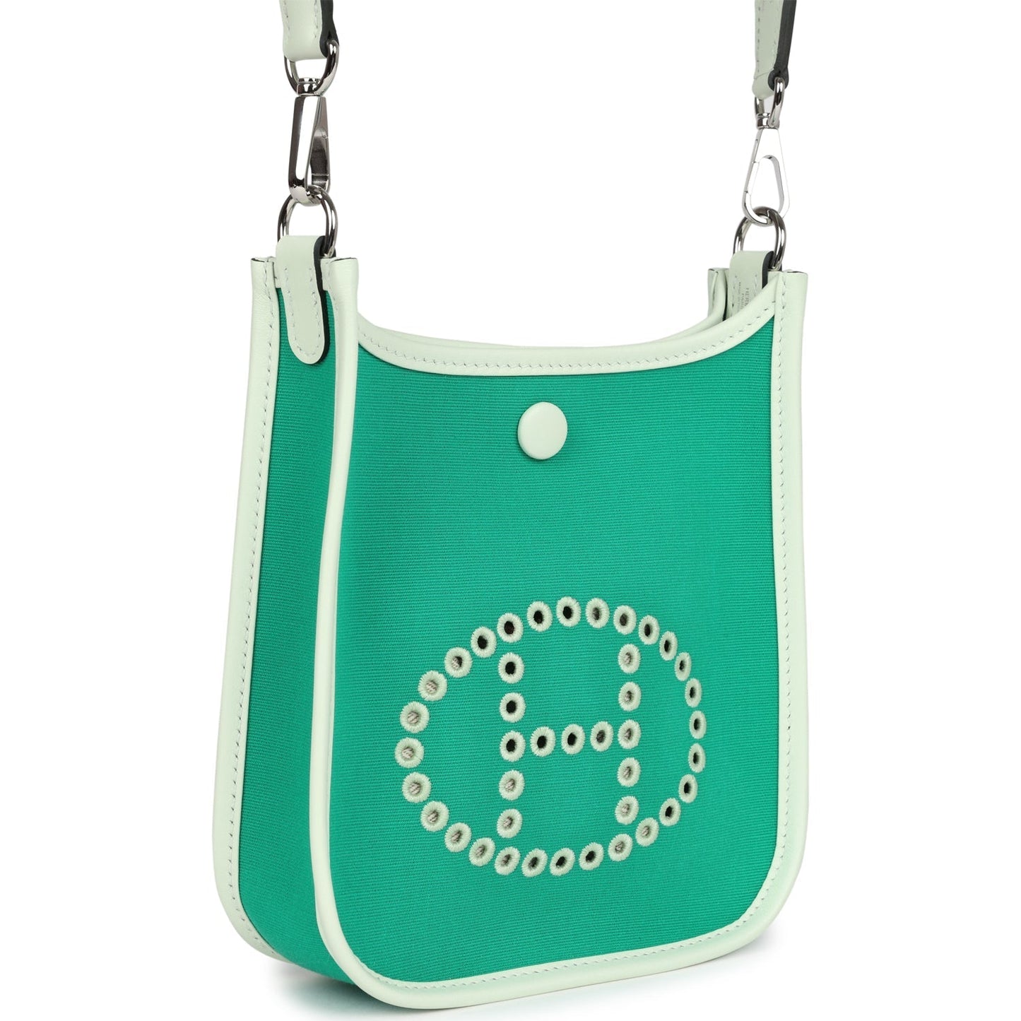 Neo Evelyne TPM Menthe Officier Canvas and Vert Fizz Swift Palladium Hardware