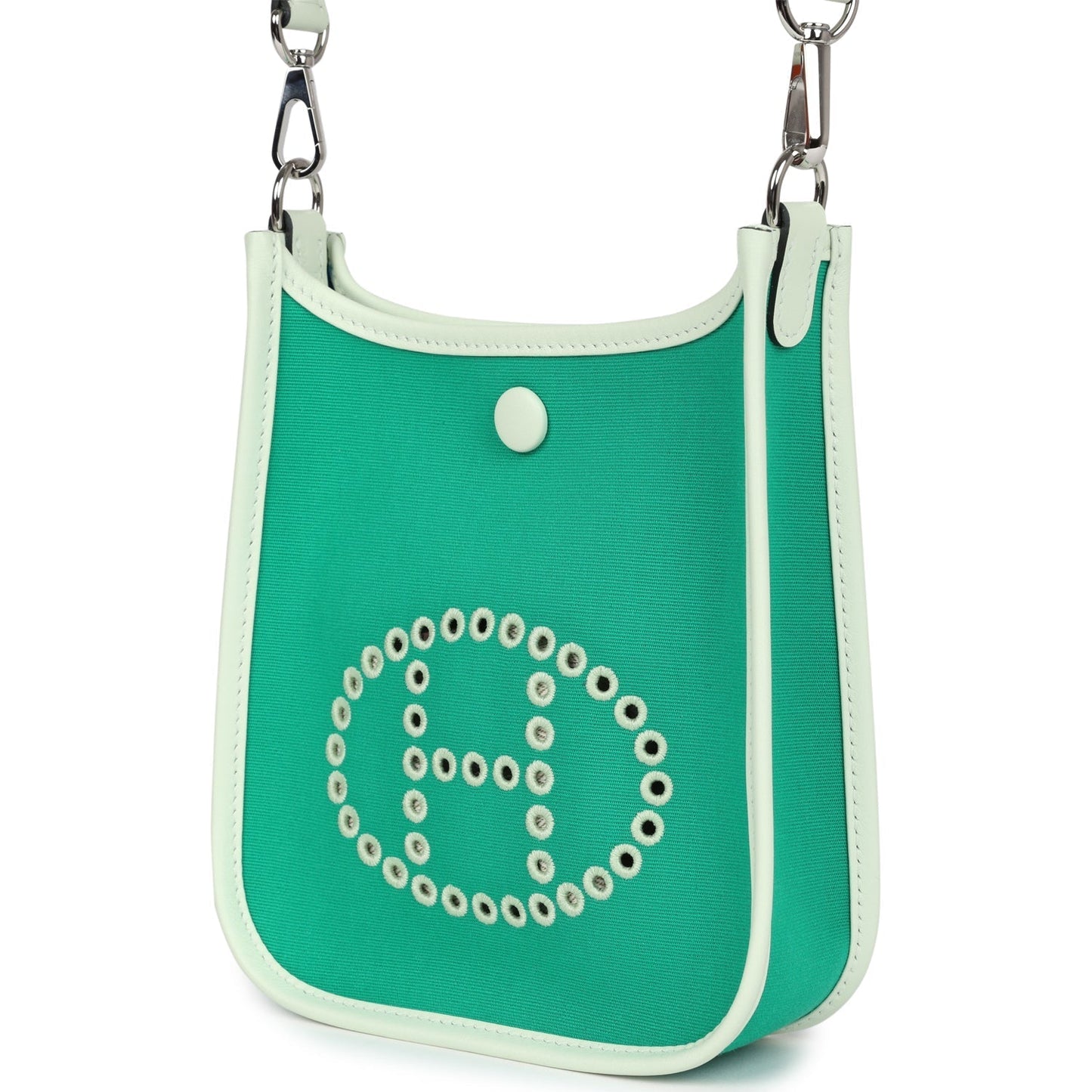 Neo Evelyne TPM Menthe Officier Canvas and Vert Fizz Swift Palladium Hardware