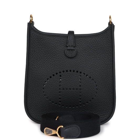Evelyne TPM Black Clemence Gold Hardware