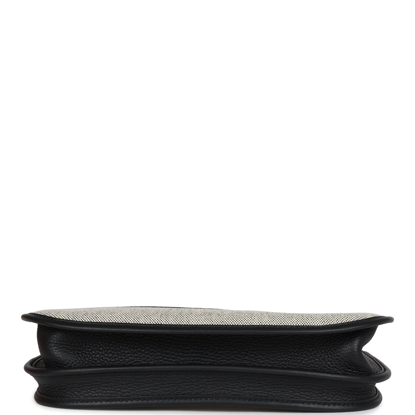 Evelyne III PM Black Clemence and Ecru Toile Gold Hardware