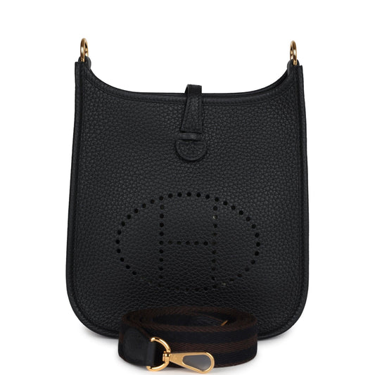 Evelyne TPM Black Clemence Gold Hardware