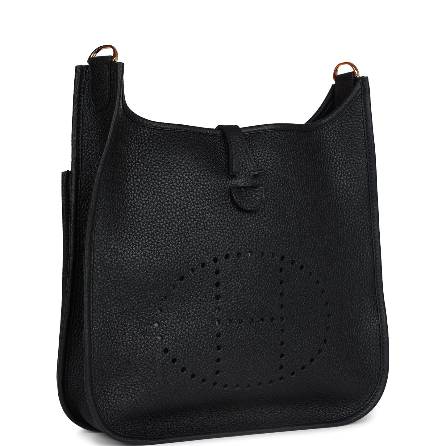 Evelyne III PM Black Clemence Gold Hardware