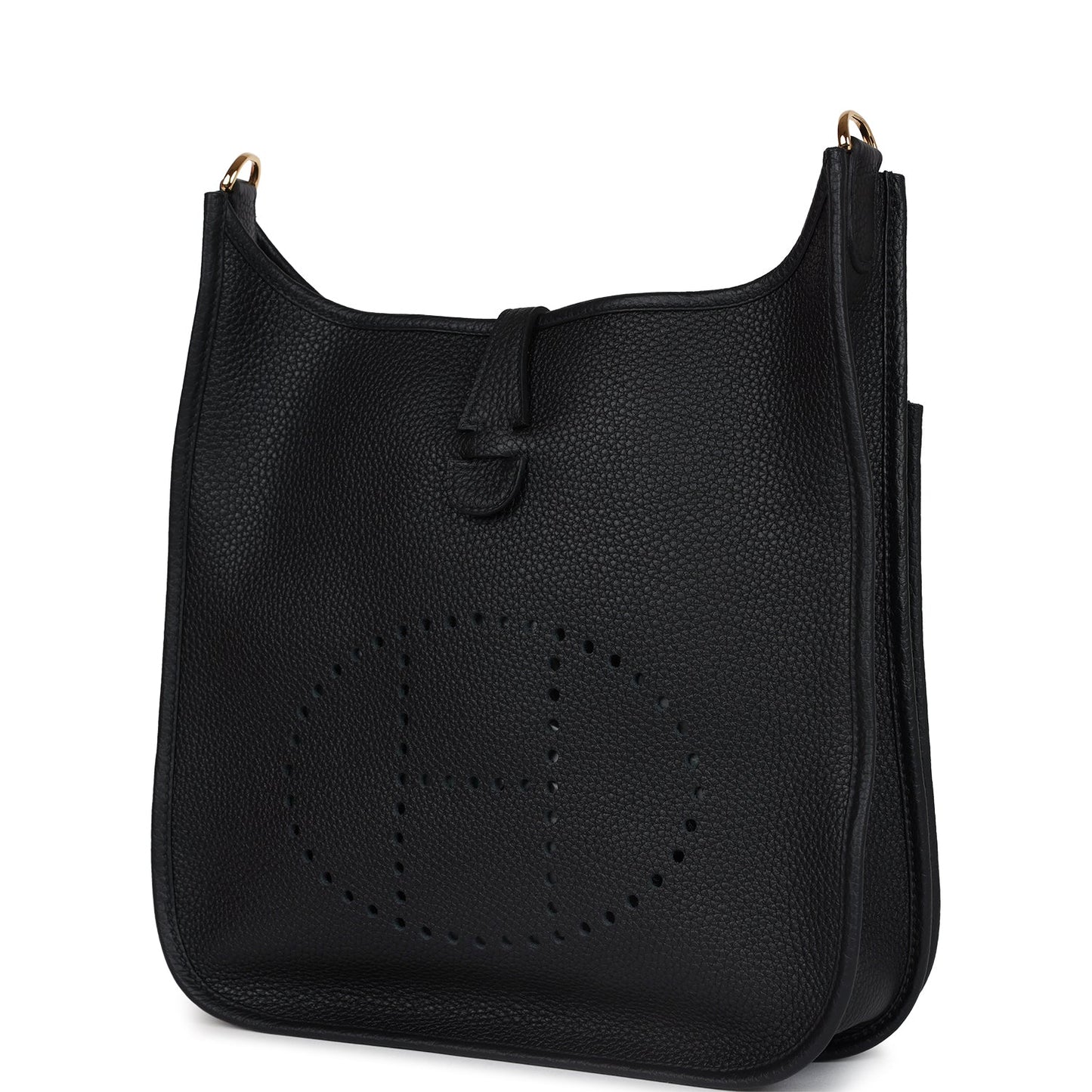 Evelyne III PM Black Clemence Gold Hardware