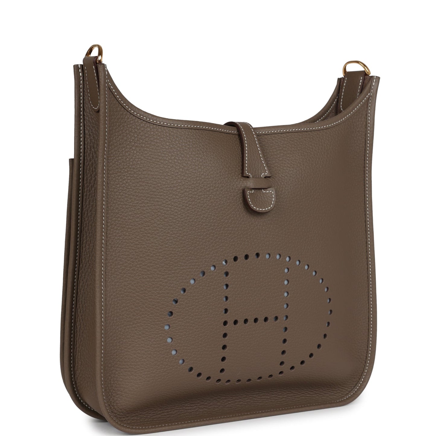 Evelyne III PM Etoupe Clemence Gold Hardware