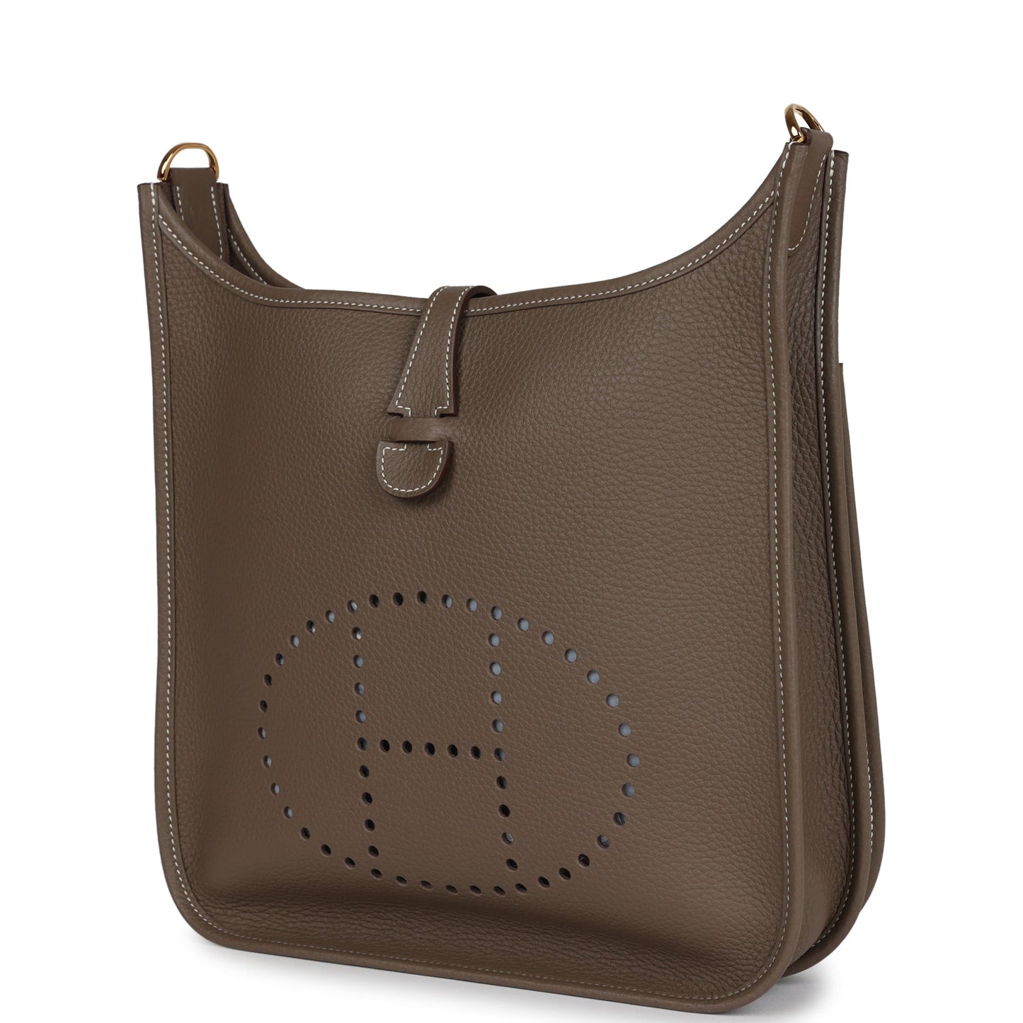 Evelyne III PM Etoupe Clemence Gold Hardware