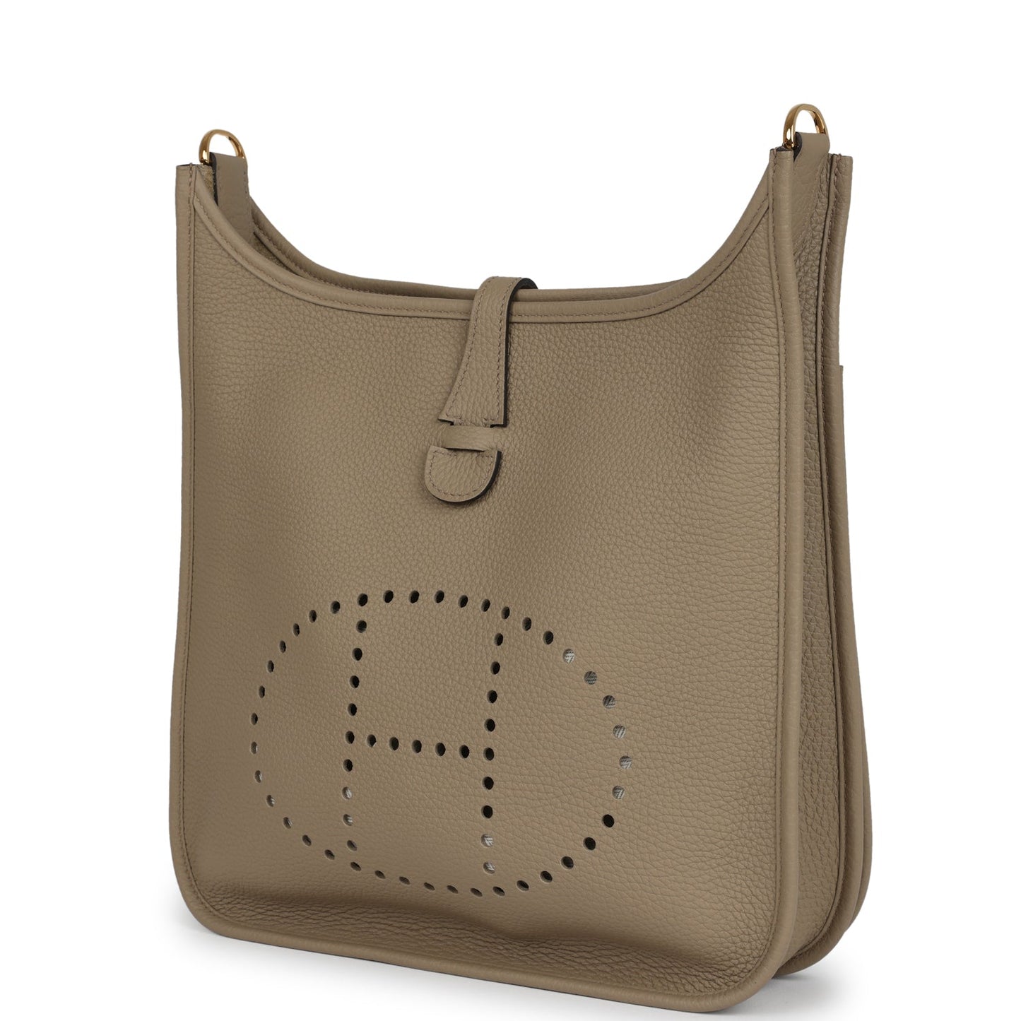 Evelyne III PM Beige Marfa Clemence Gold Hardware