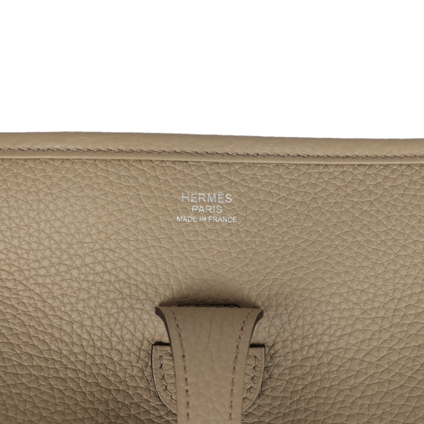 Evelyne III PM Beige Marfa Clemence Palladium Hardware