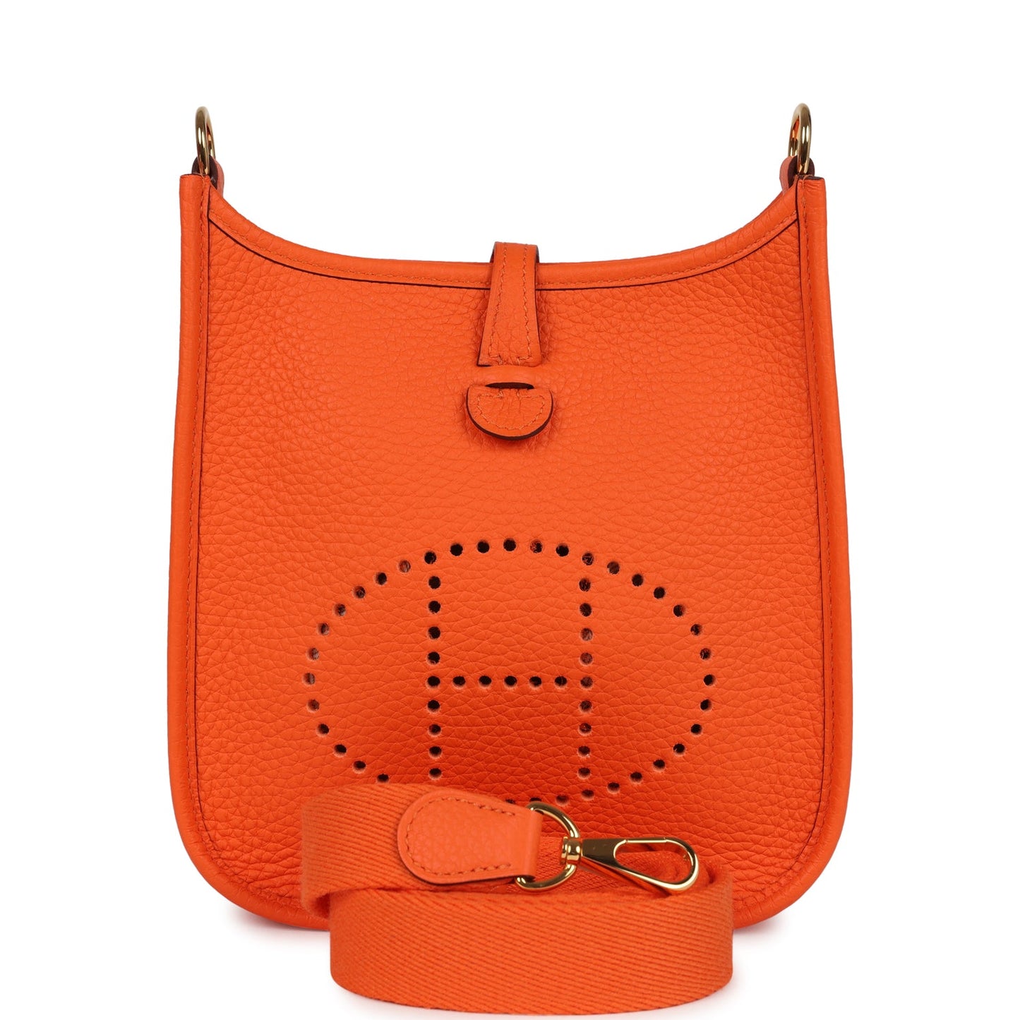 Evelyne TPM Orange Minium Clemence Gold Hardware