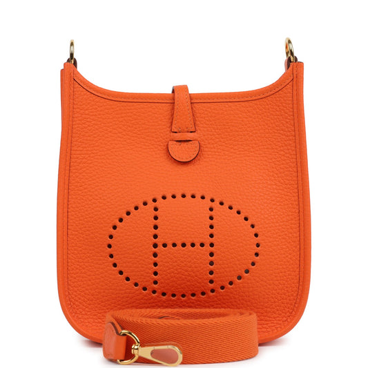 Evelyne TPM Orange Minium Clemence Gold Hardware