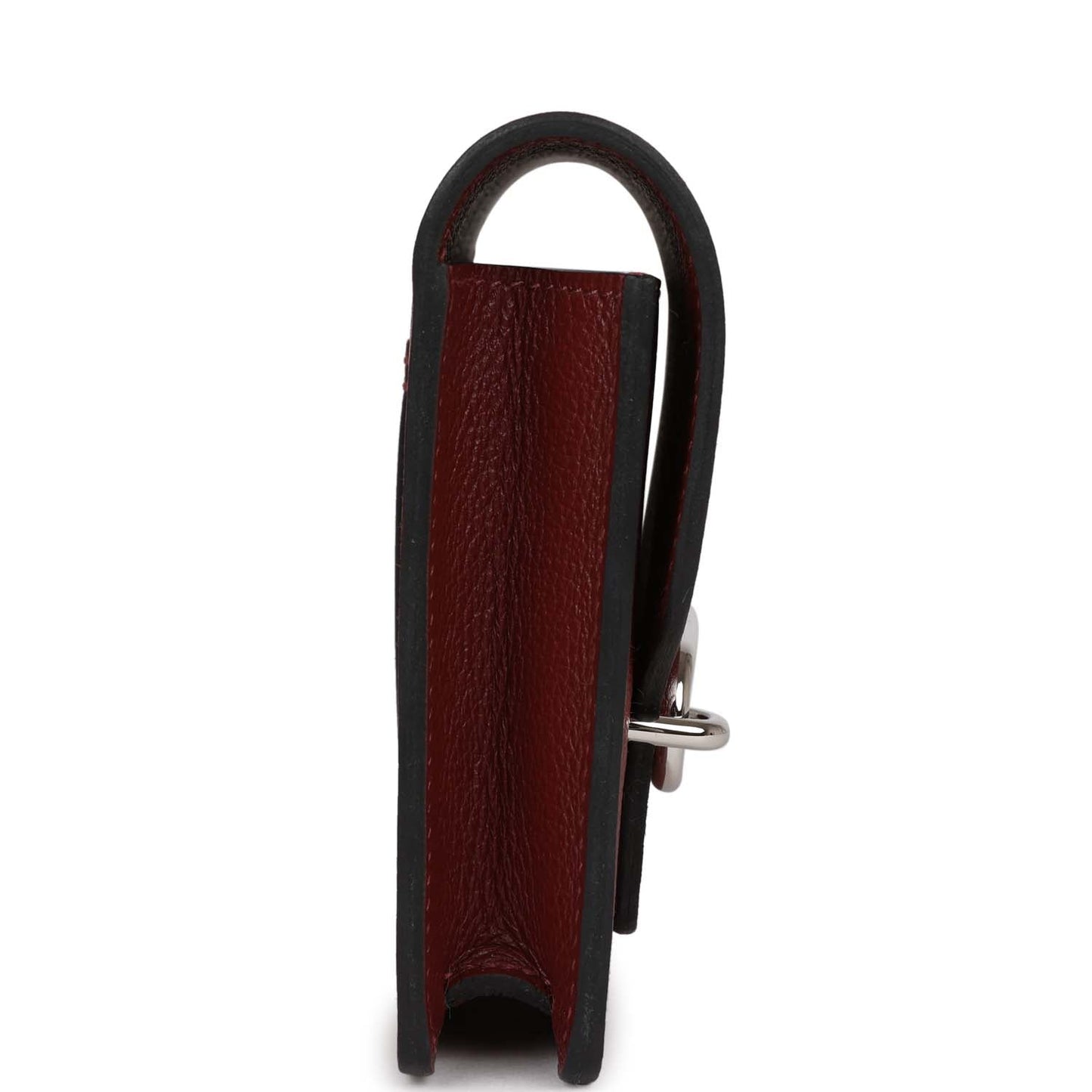 Roulis Slim Wallet Bi-Color Rouge H/Rose Azalee Evercolor Palladium Hardware