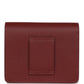 Roulis Slim Wallet Bi-Color Rouge H/Rose Azalee Evercolor Palladium Hardware