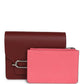 Roulis Slim Wallet Bi-Color Rouge H/Rose Azalee Evercolor Palladium Hardware