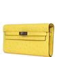 Kelly To Go Wallet Jaune Citron Ostrich Palladium Hardware