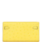 Kelly To Go Wallet Jaune Citron Ostrich Palladium Hardware