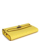 Kelly To Go Wallet Jaune Citron Ostrich Palladium Hardware