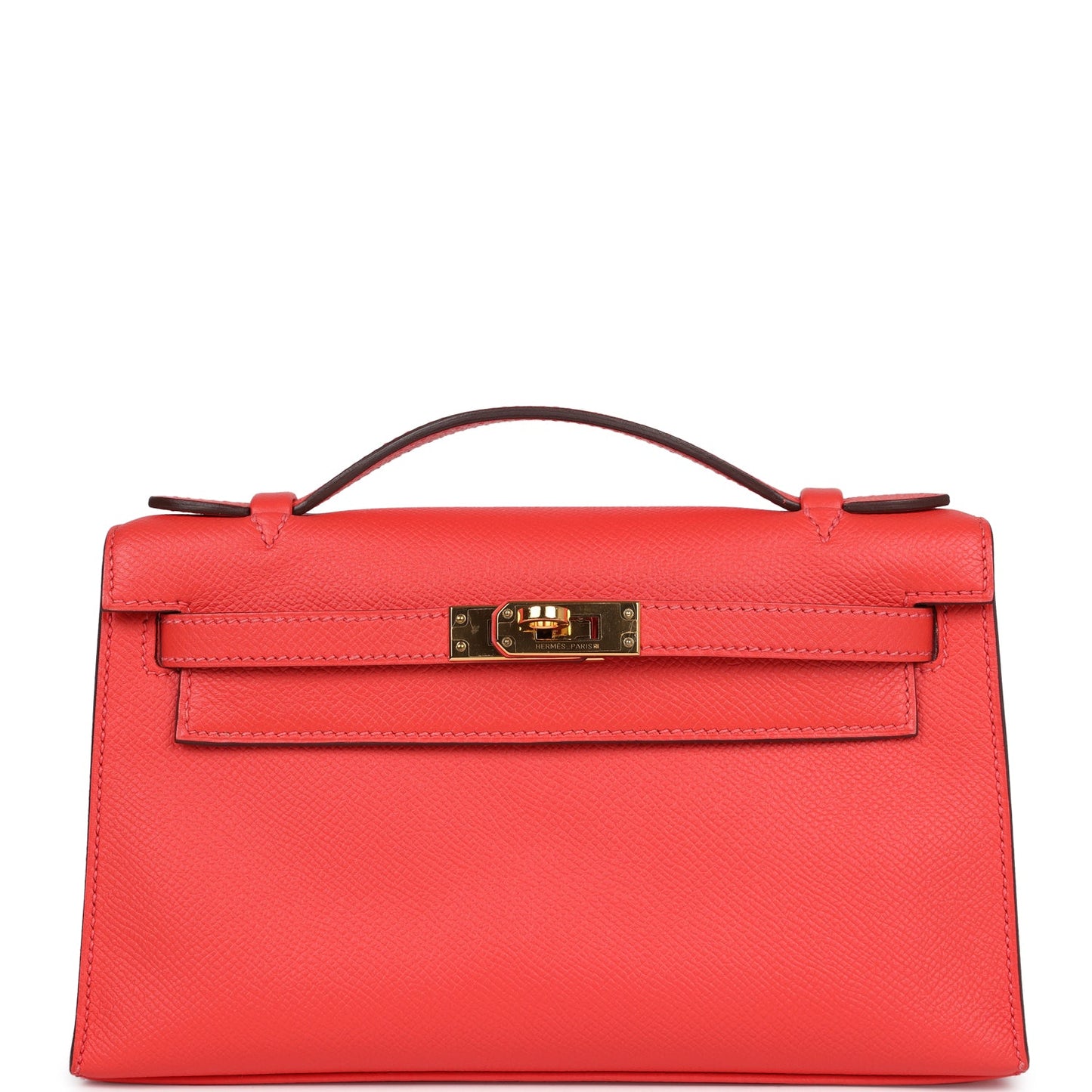 Kelly Pochette Rose Jaipur Epsom Gold Hardware