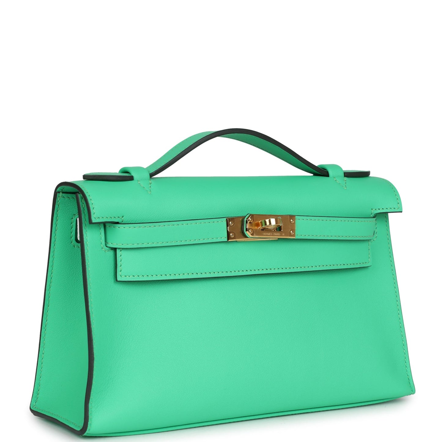 Kelly Pochette Vert Comics Swift Gold Hardware