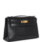 Kelly Pochette Black Varanus Niloticus Lizard Gold Hardware