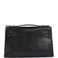 Kelly Pochette Black Varanus Niloticus Lizard Gold Hardware