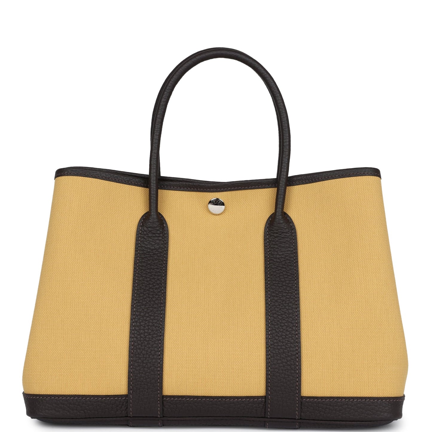 Garden Party 30 Paille Toile Militaire Canvas and Ebene Negonda Palladium Hardware