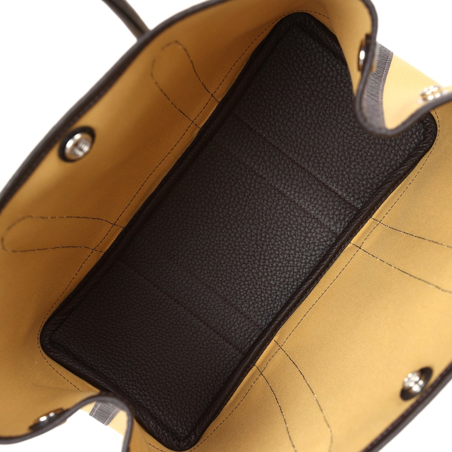 Garden Party 30 Paille Toile Militaire Canvas and Ebene Negonda Palladium Hardware