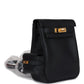 Mini Kelly Jump Backpack Black Swift Gold Hardware